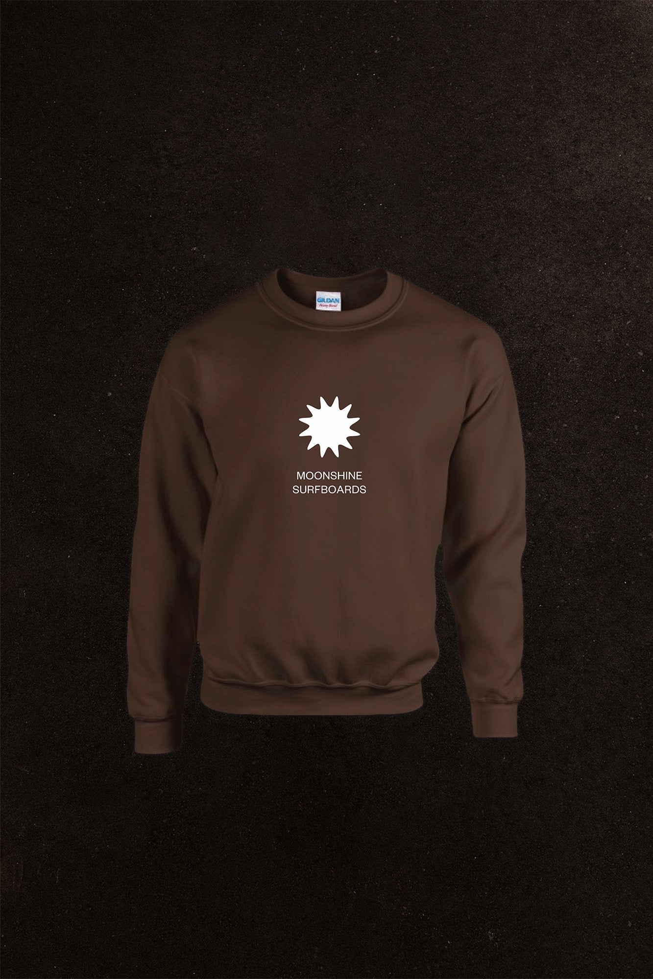 Moonshine Surfboards Spur Crewneck Brown