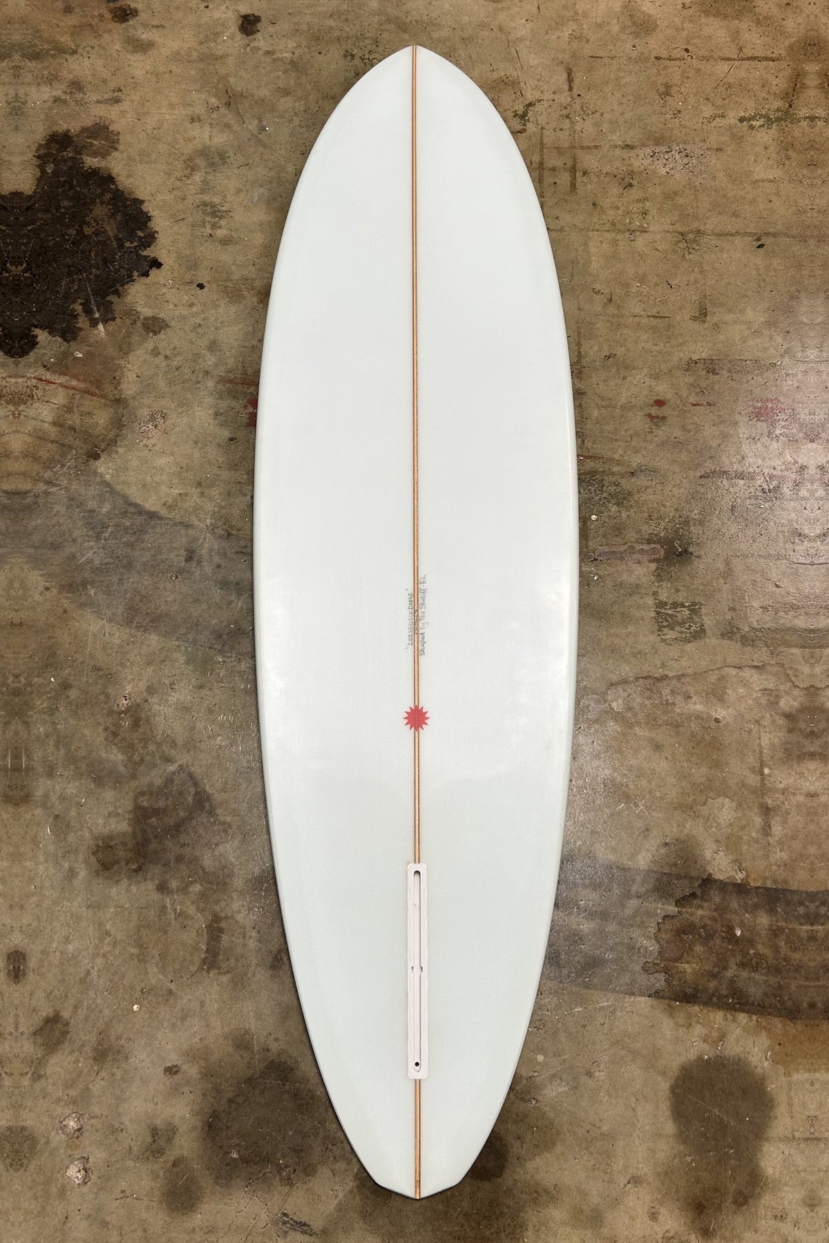 Desert Raven 6'3 ridden surfboard bottom