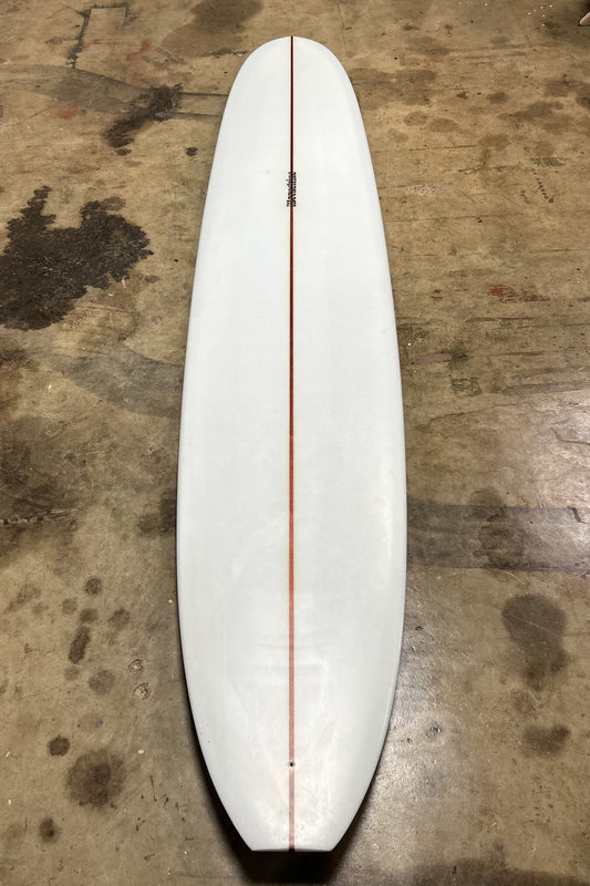 Ranger 9'4 ridden surfboard deck