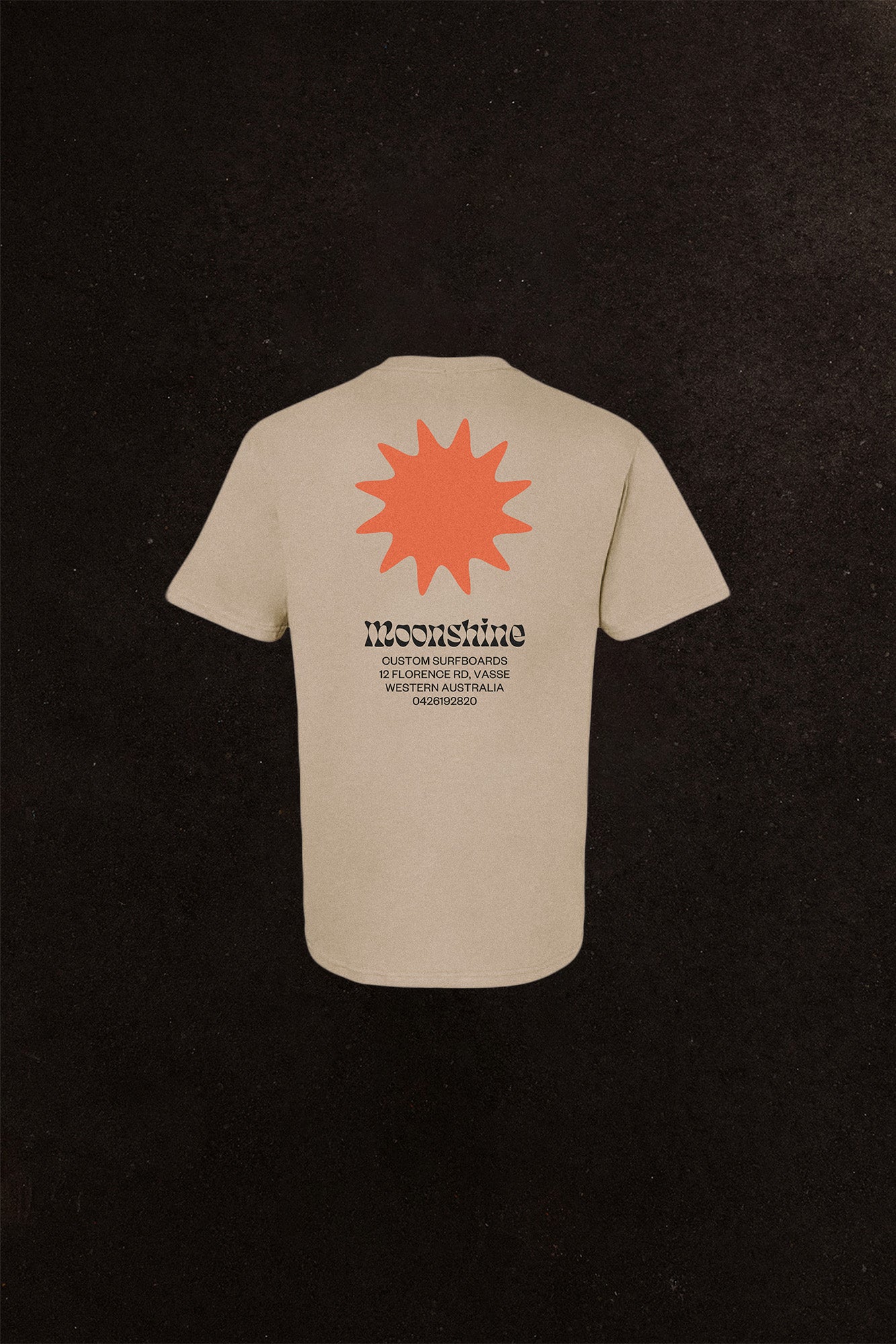 Moonshine Surfboards Spur T/Shirt Sand