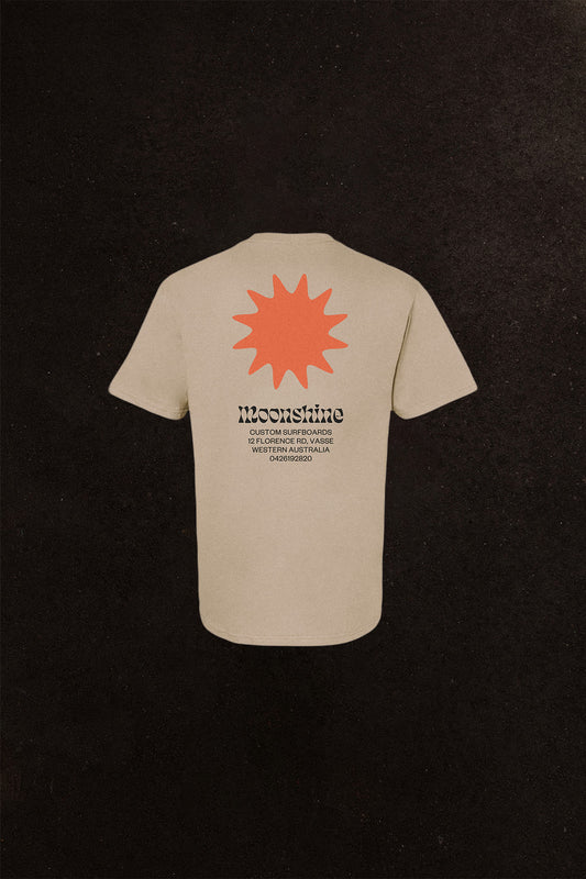 Moonshine Surfboards Spur T/Shirt Sand
