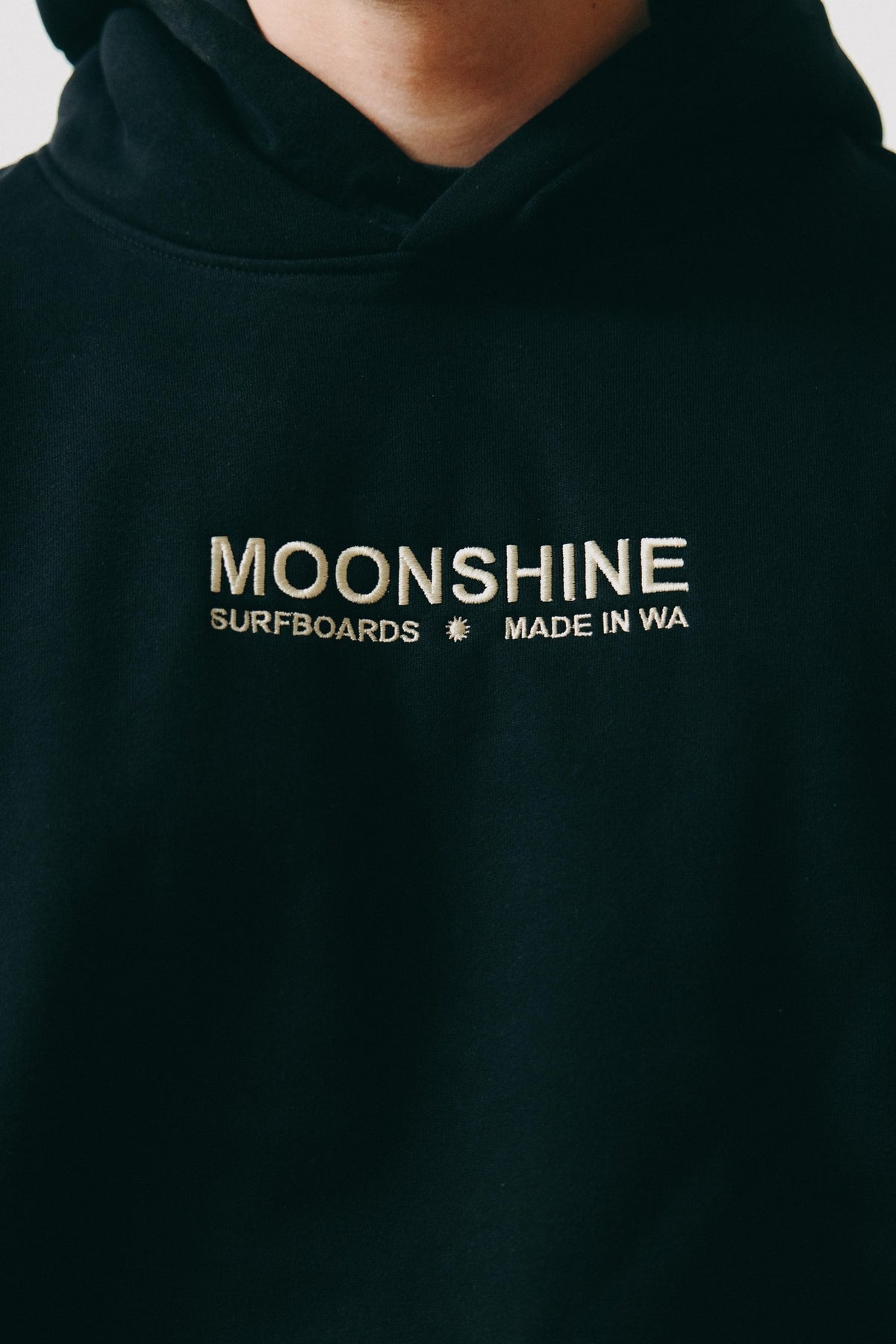 Moonshine Military Hood Embroidered Black