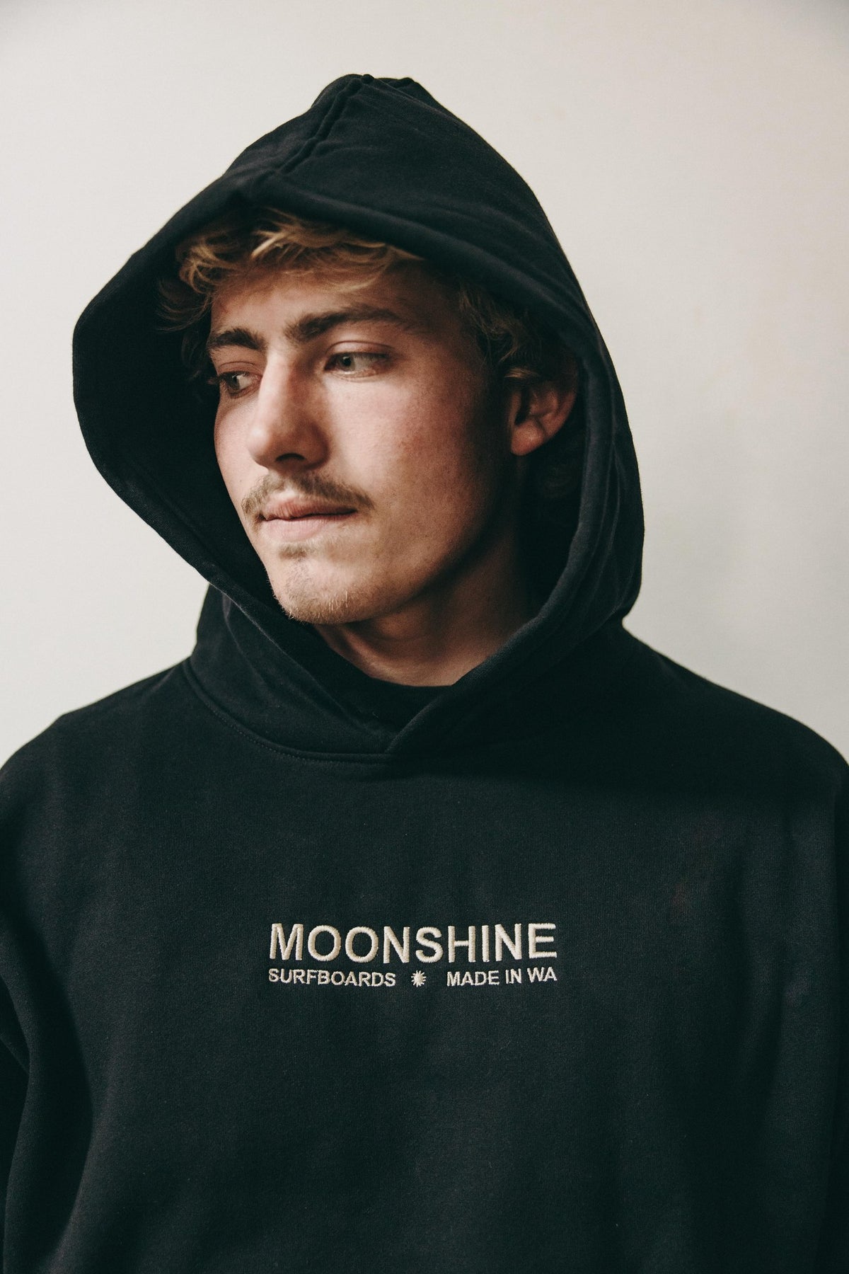 Moonshine Military Hood Embroidered Black