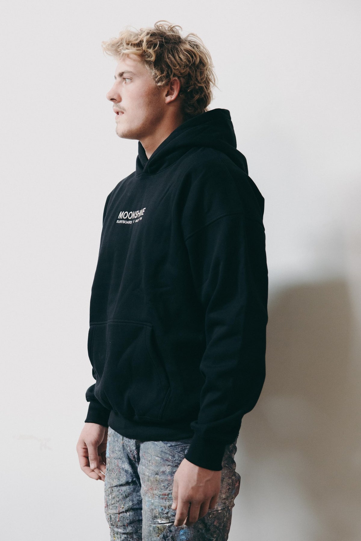 Moonshine Military Hood Embroidered Black