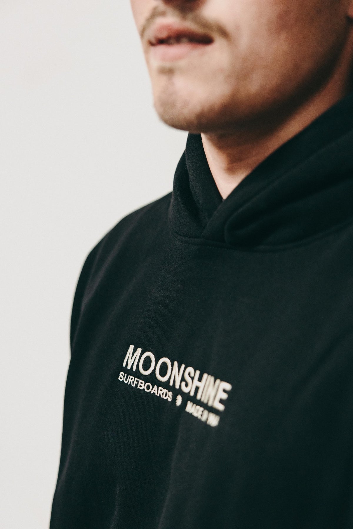 Moonshine Military Hood Embroidered Black